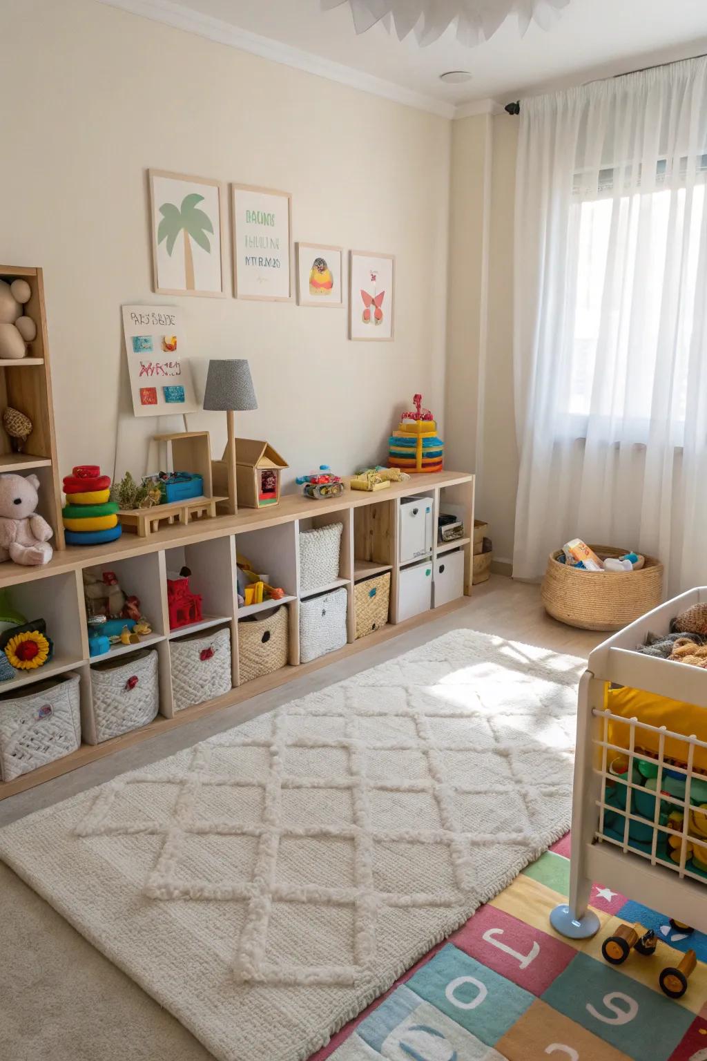 A specified amusement zone fosters creativity and enjoyment.