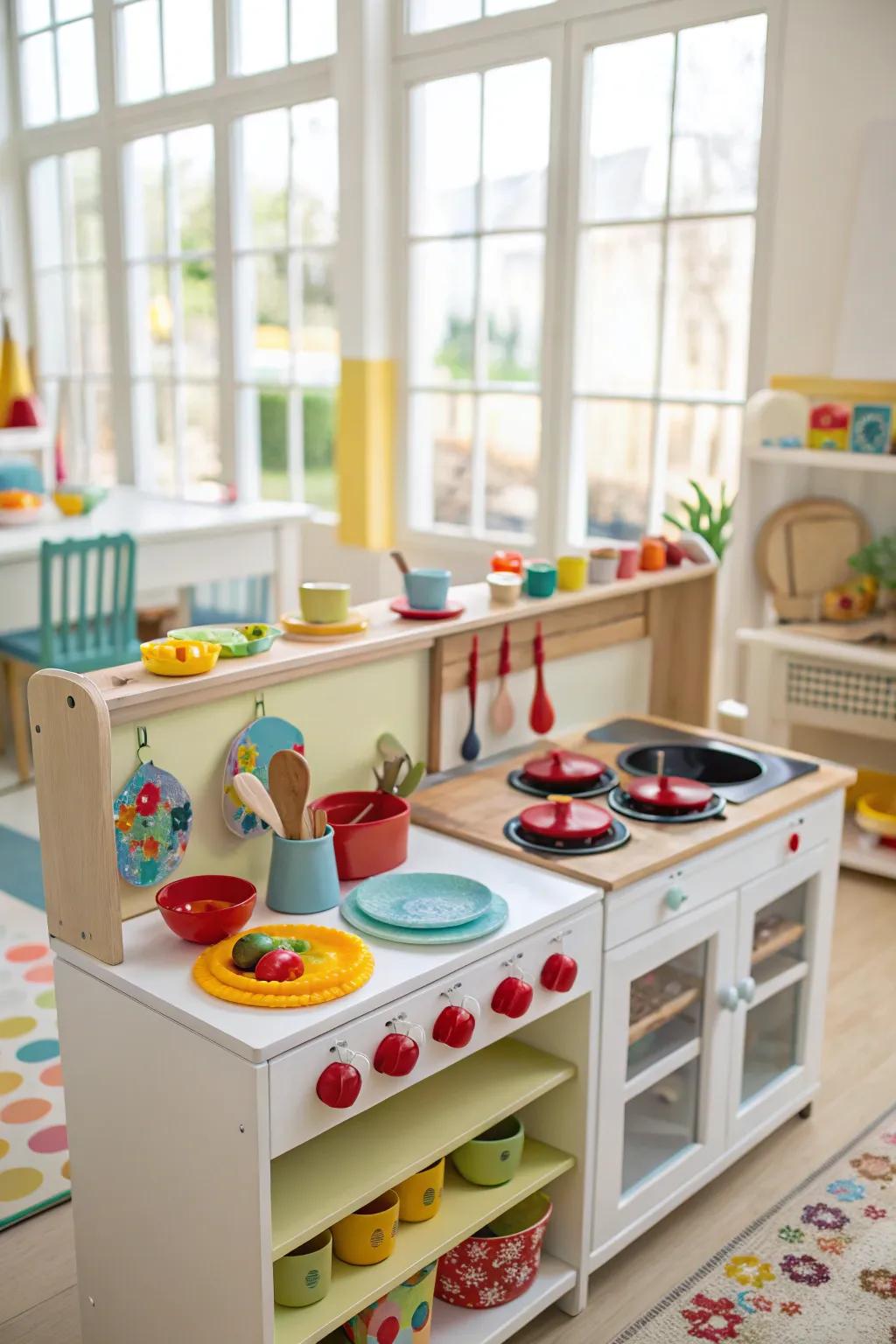 A delightful culinary setup for promising young cooks.