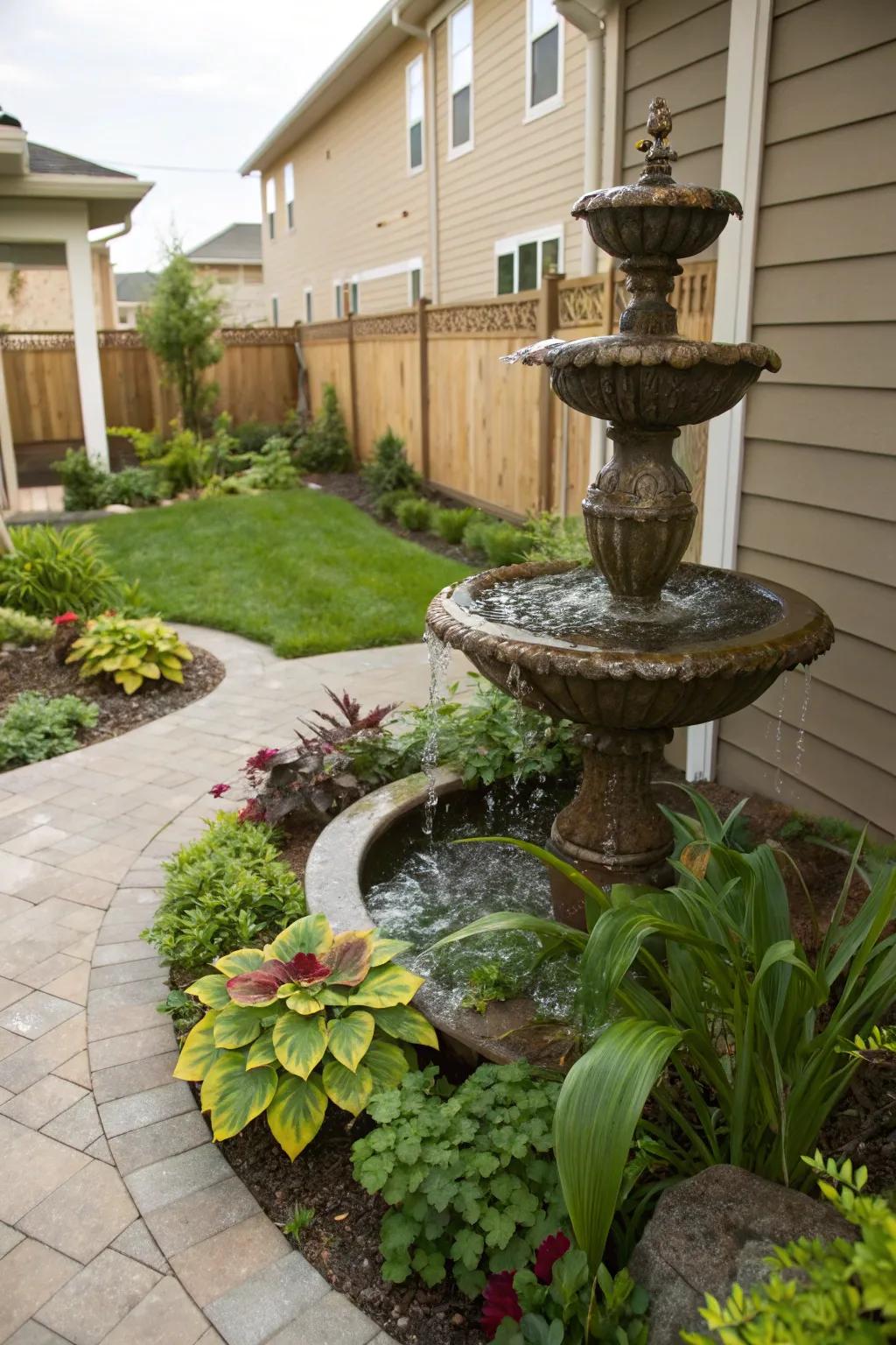 Establish peace through an aquatic feature.