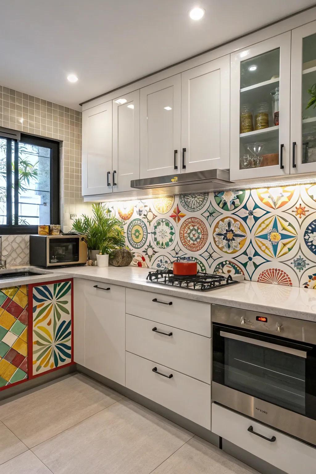 Create a statement using striking graphic prints.