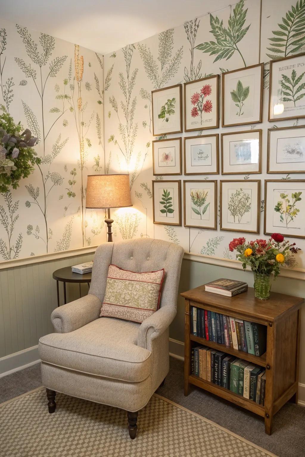 An outdoor-inspired wall infusing the essence of nature indoors.