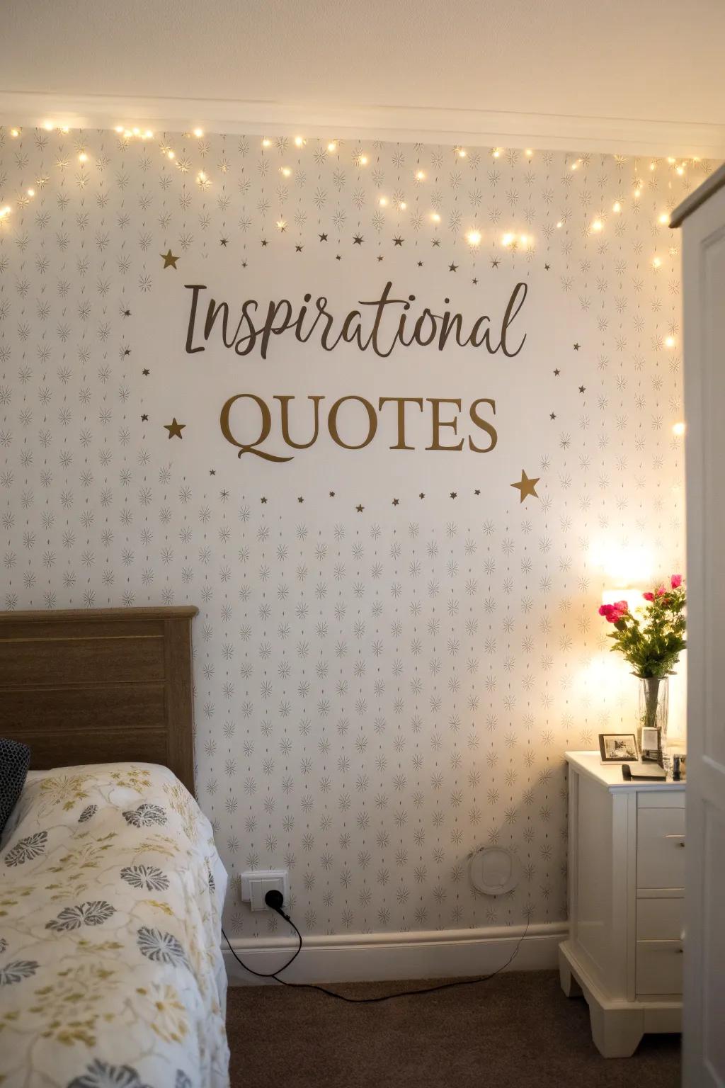 Inspiring inscriptions offer both motivation and encouragement.