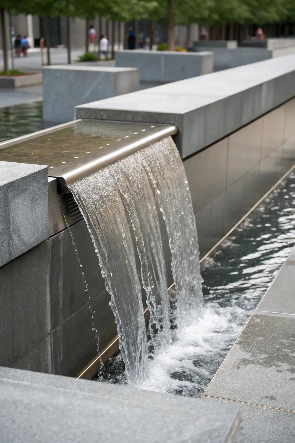 Keep it simple and classy with a modern minimalist cascade.