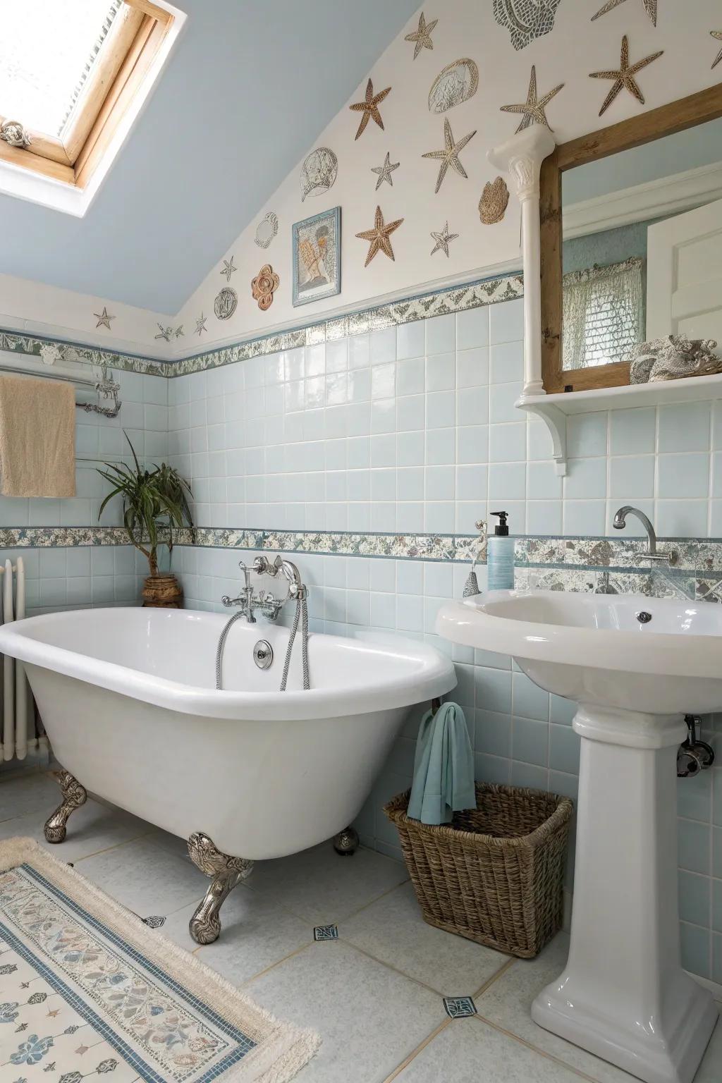 Traditional fixtures give timeless elegance.