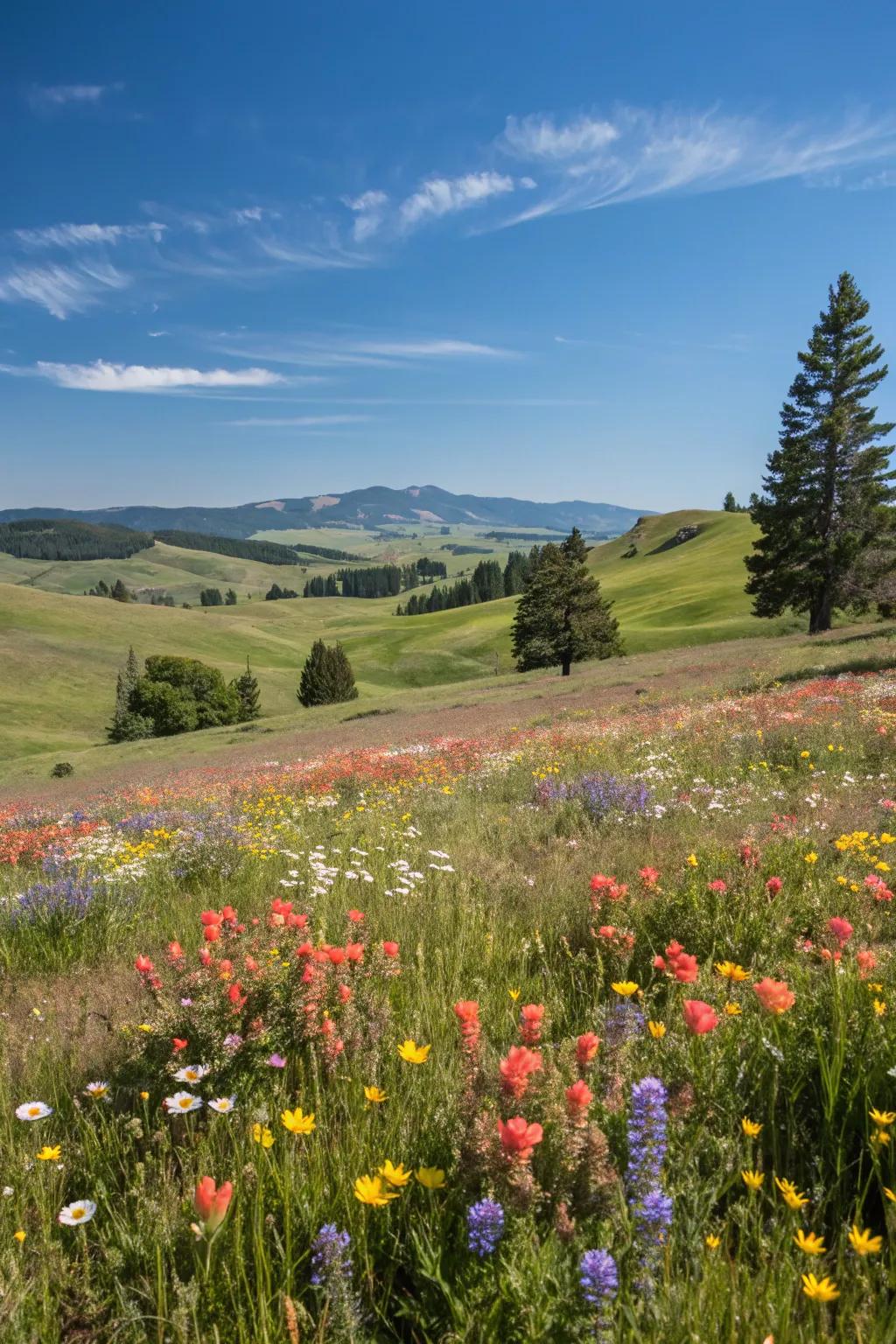 A breathtaking botanical meadow displaying nature's array.