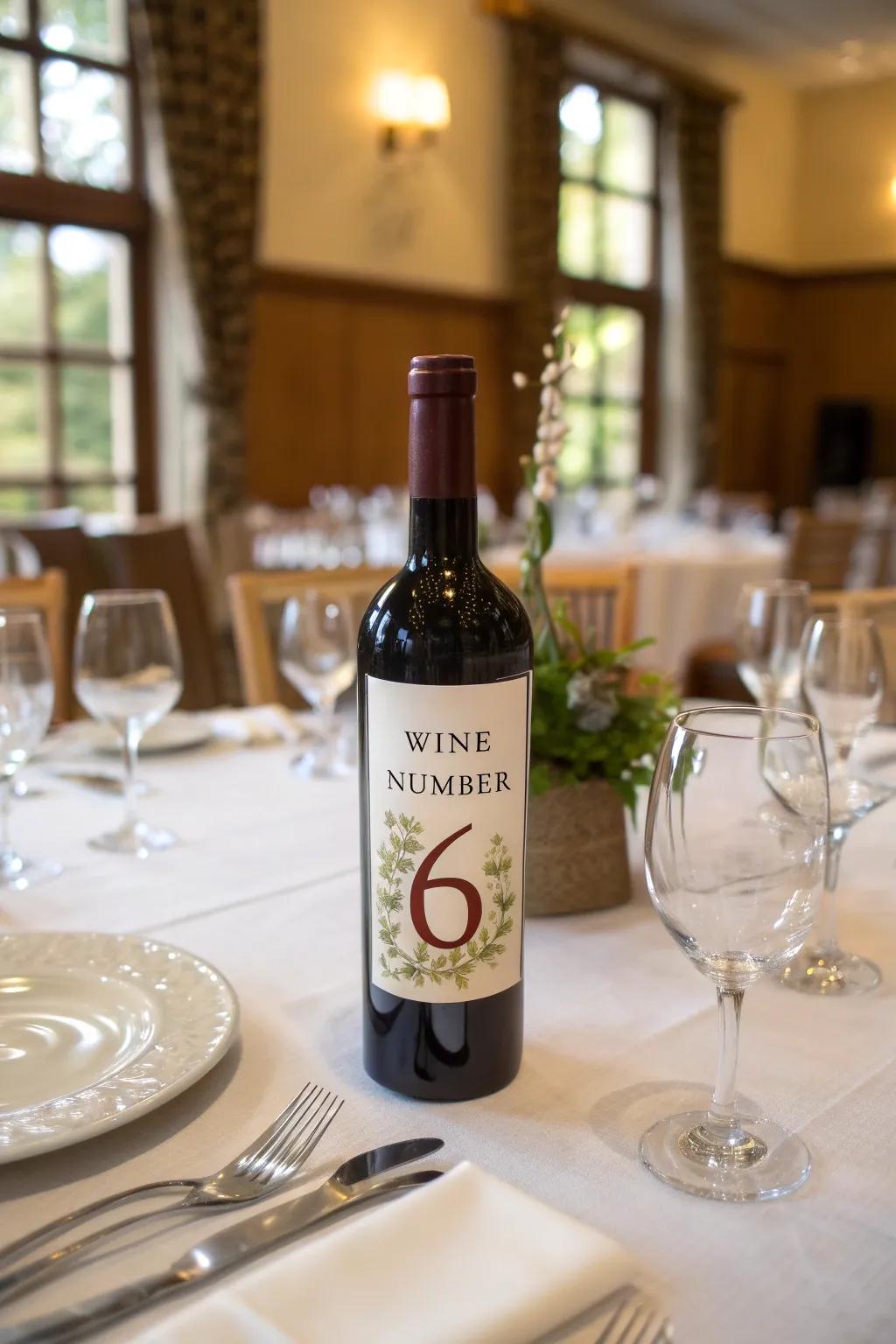 Inventive table numbers make a stylish statement at any event.