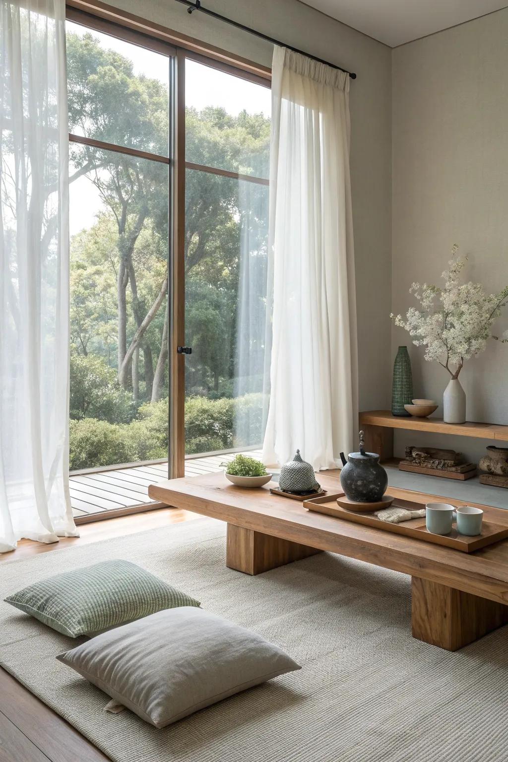 Let the sun come in and see your area change into a light filled place.