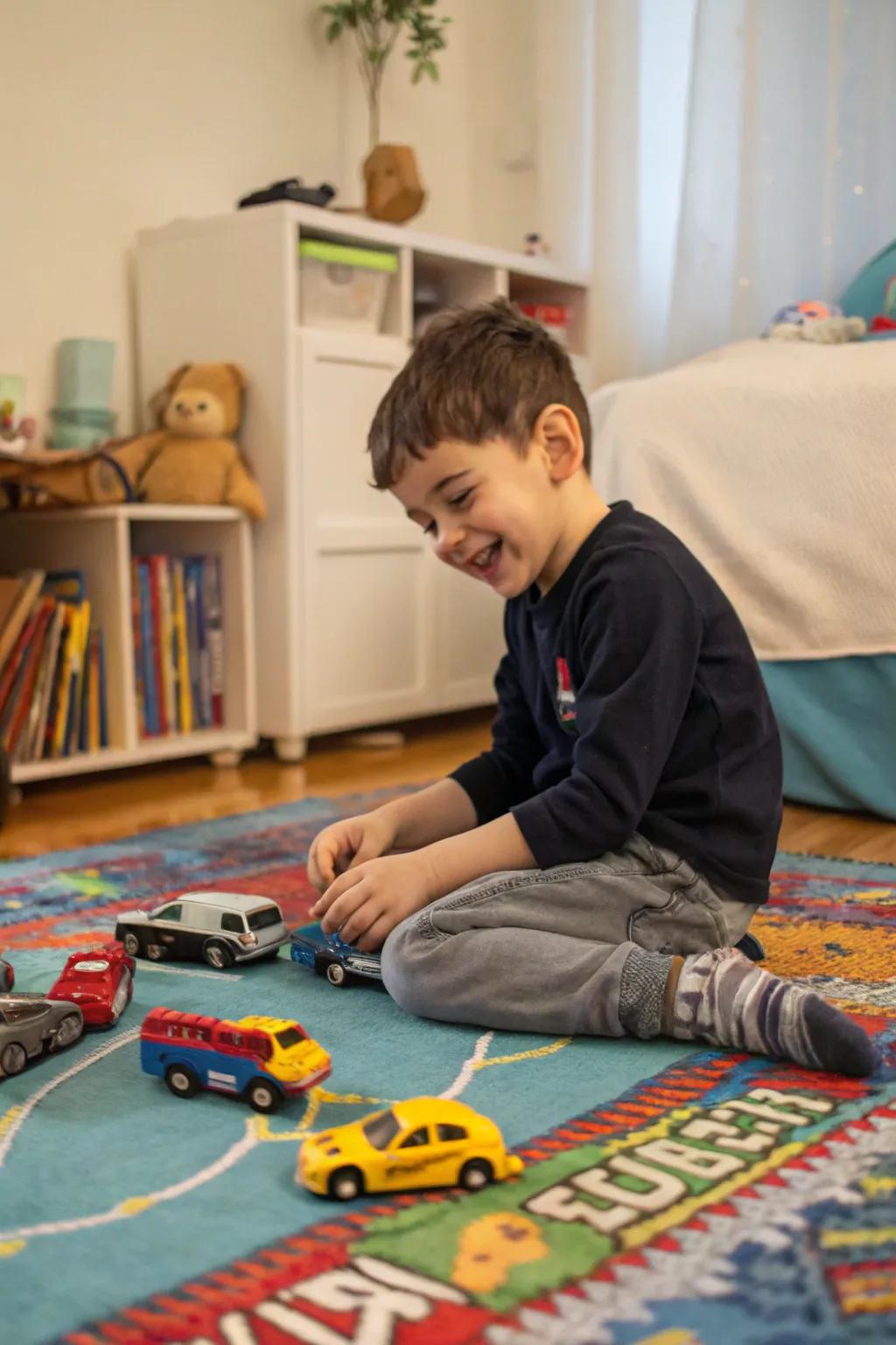 Cherished toys contribute a personal aspect to birthday photos.
