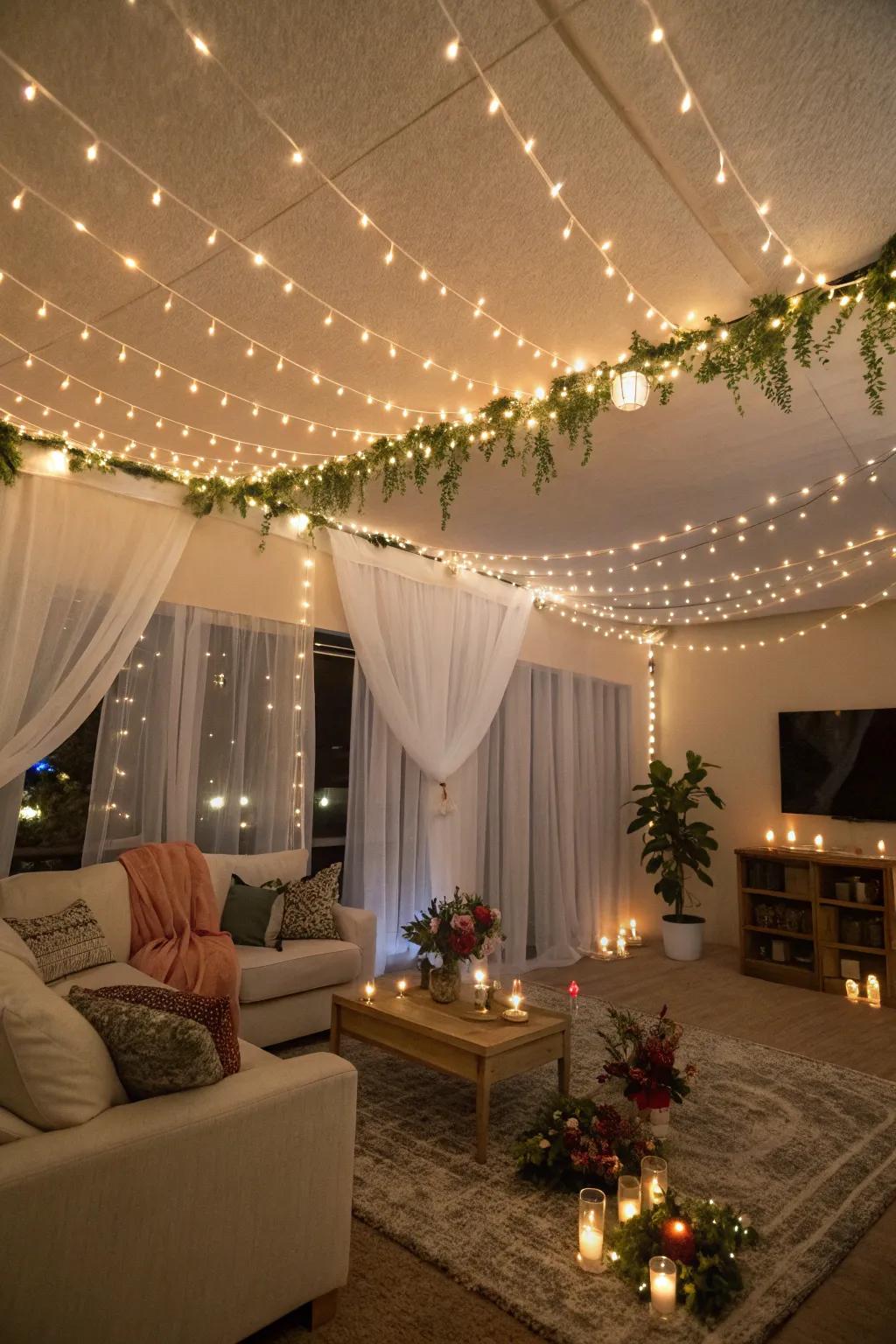 Provide a magical radiance by using these string lights.