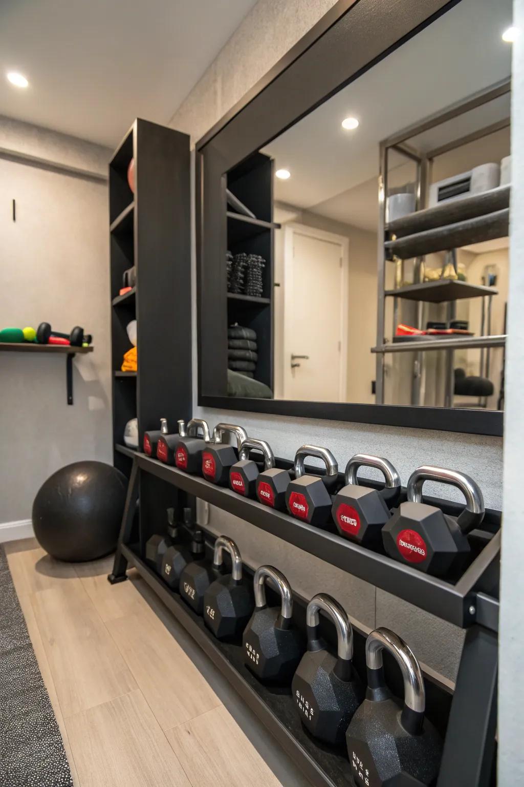 Versatile equipment for various and efficient workouts.