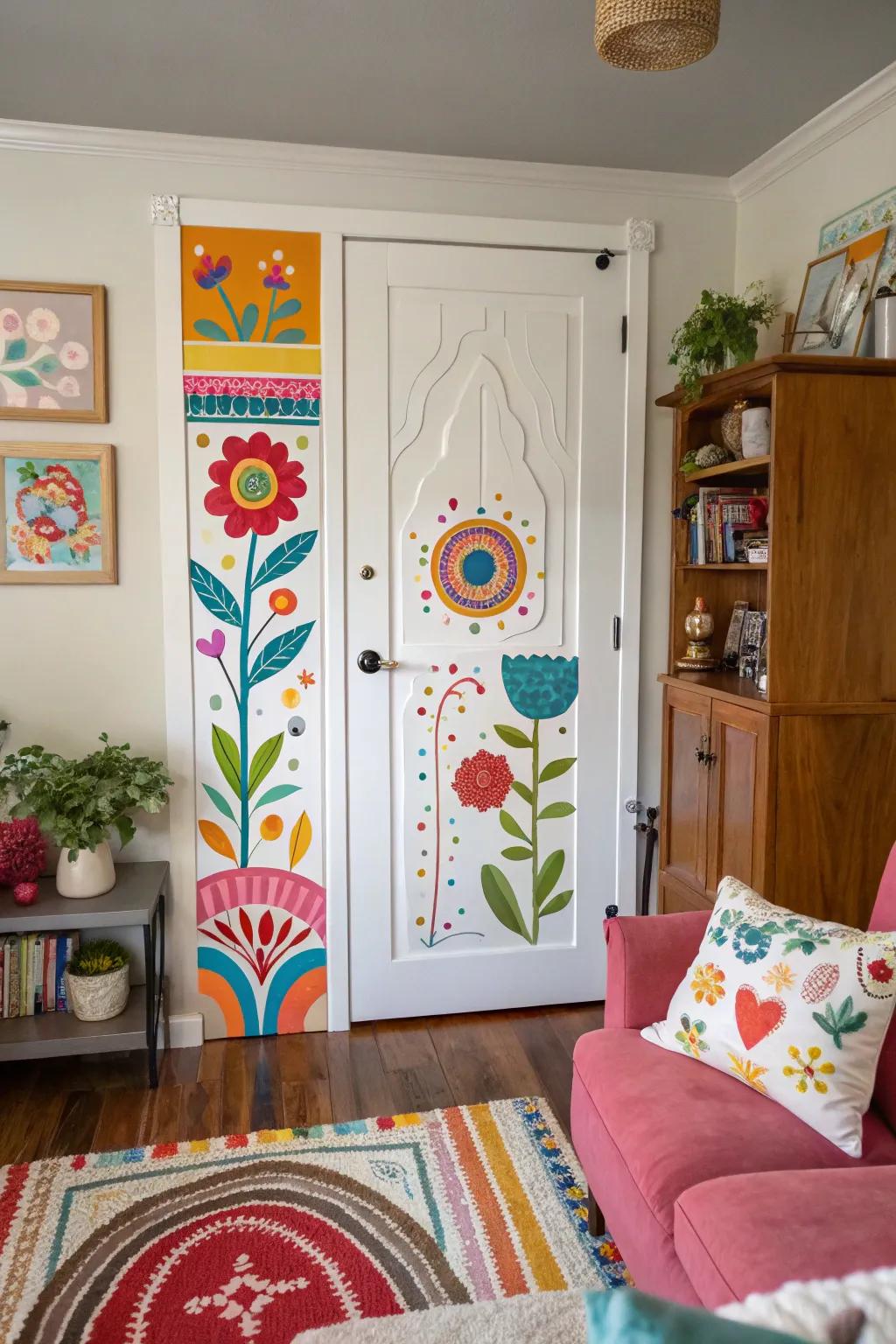 A whimsical-themed door that sparks imagination and joy.
