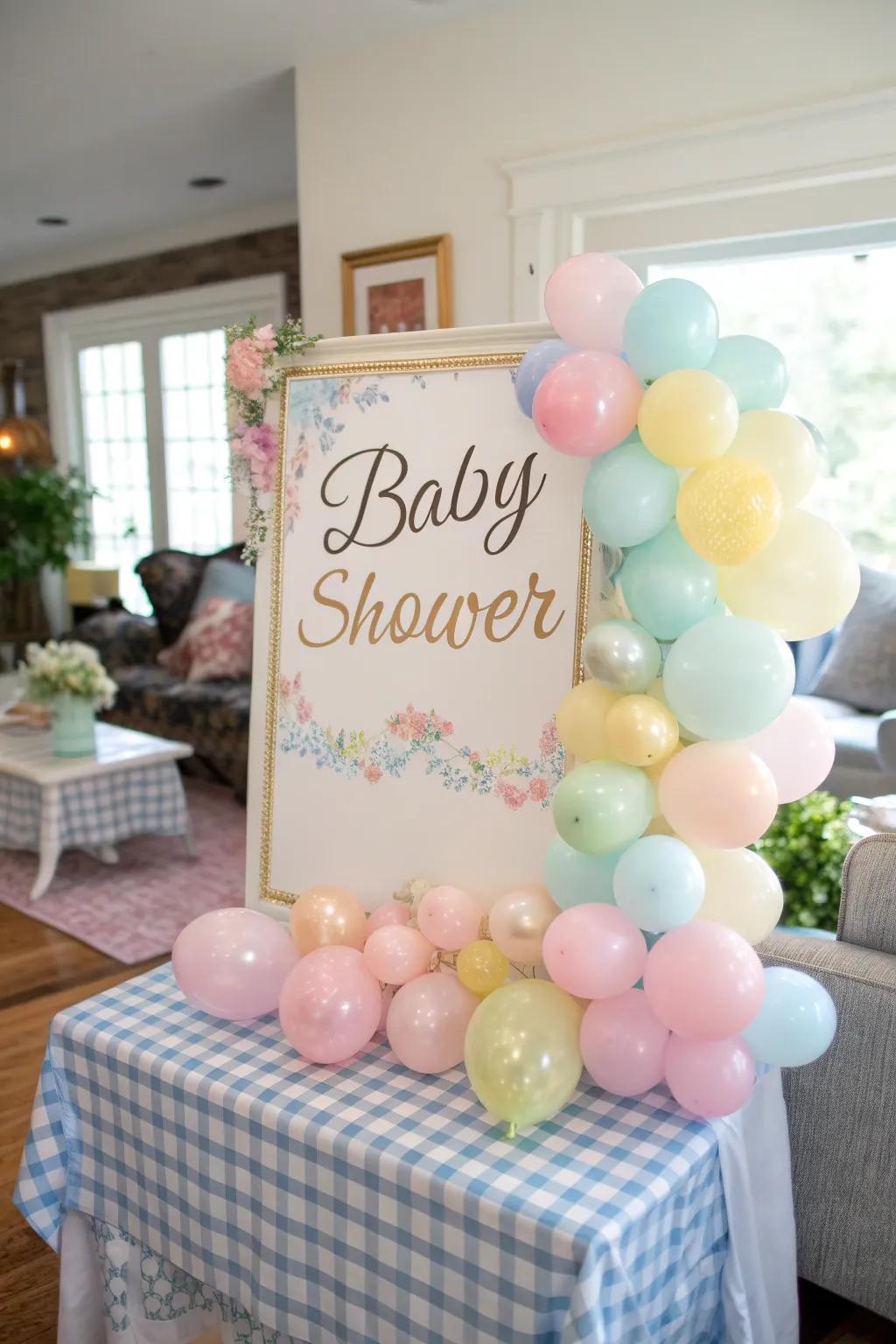 Floating orbs inject a playful and celebratory dash to any banner.