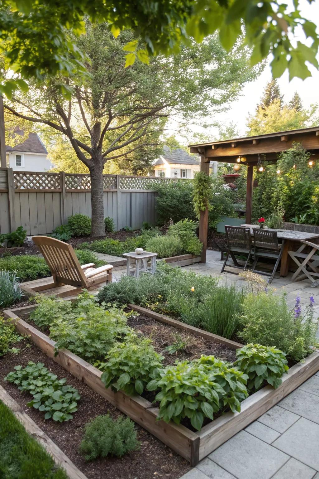 Practically designed zones enrich the usability and pleasure of your easement.