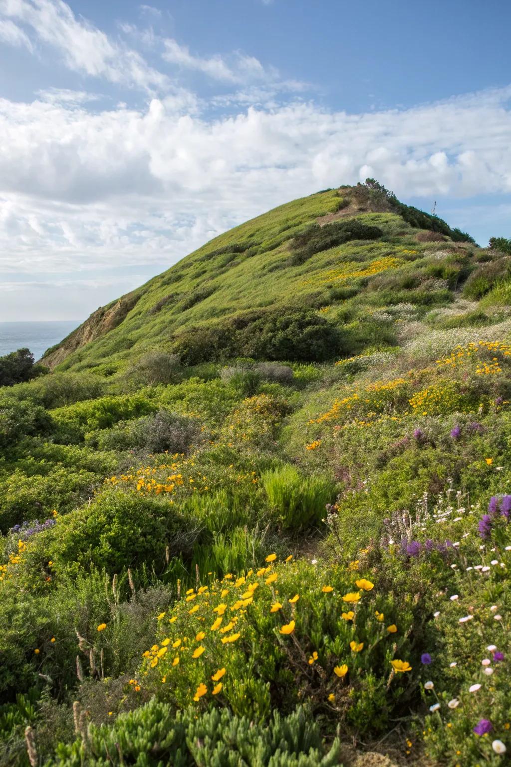 Native plants establish a low-maintenance, eco-friendly garden.
