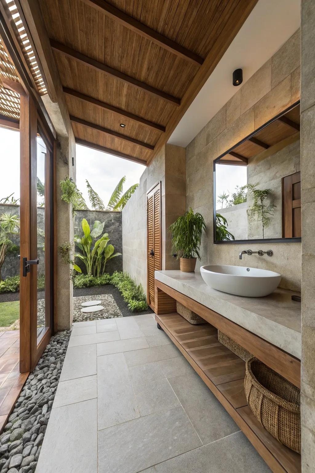 Simplicity brings out the appeal of natural components.