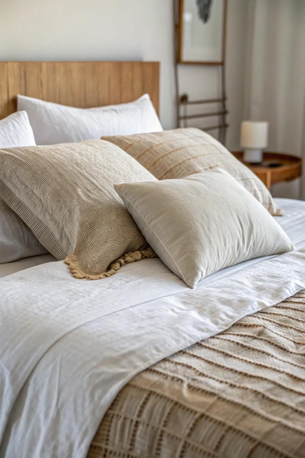 Patterned materials intensify ease and aesthetic.