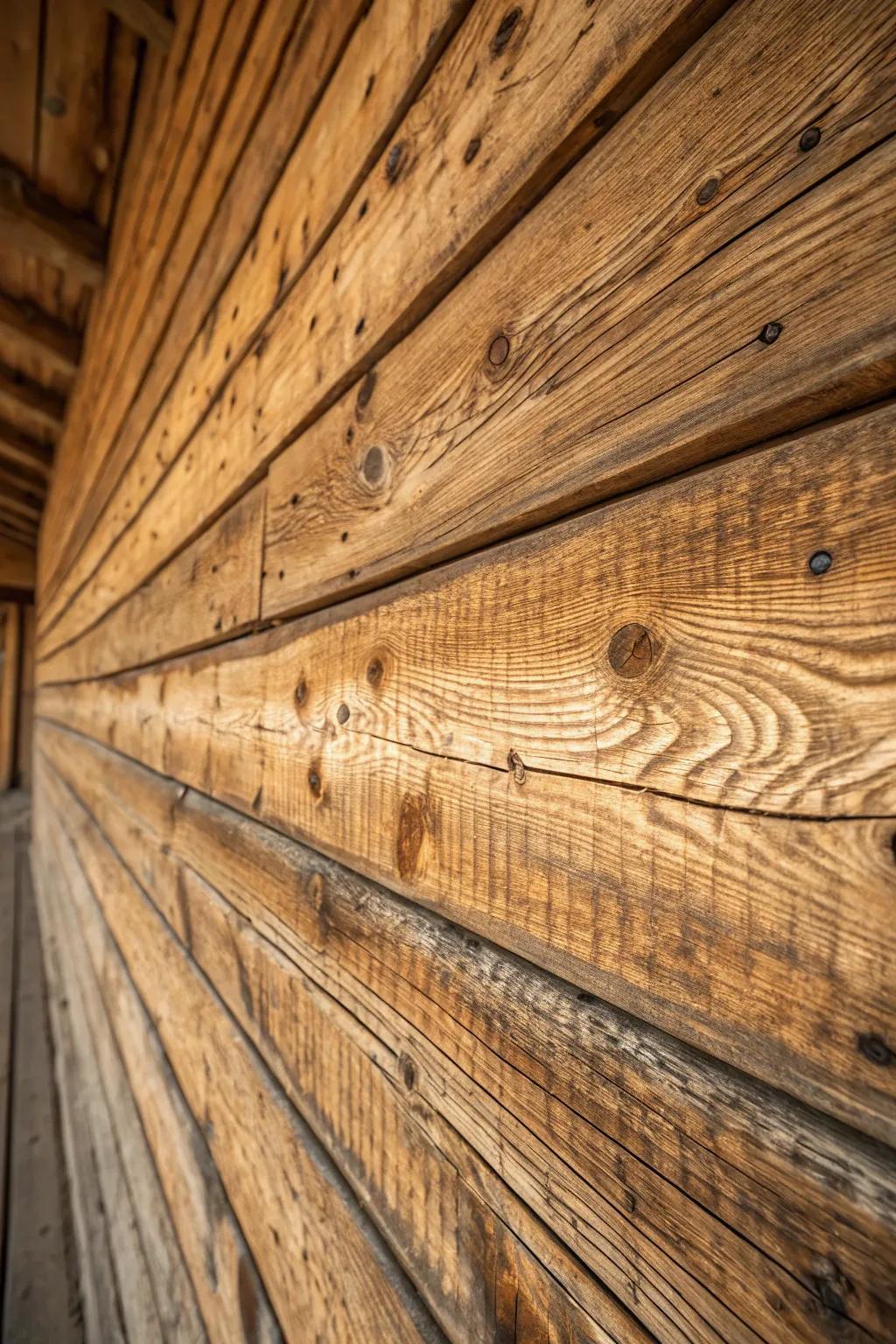 Embrace barn wood's textured appeal for superior visual depth.