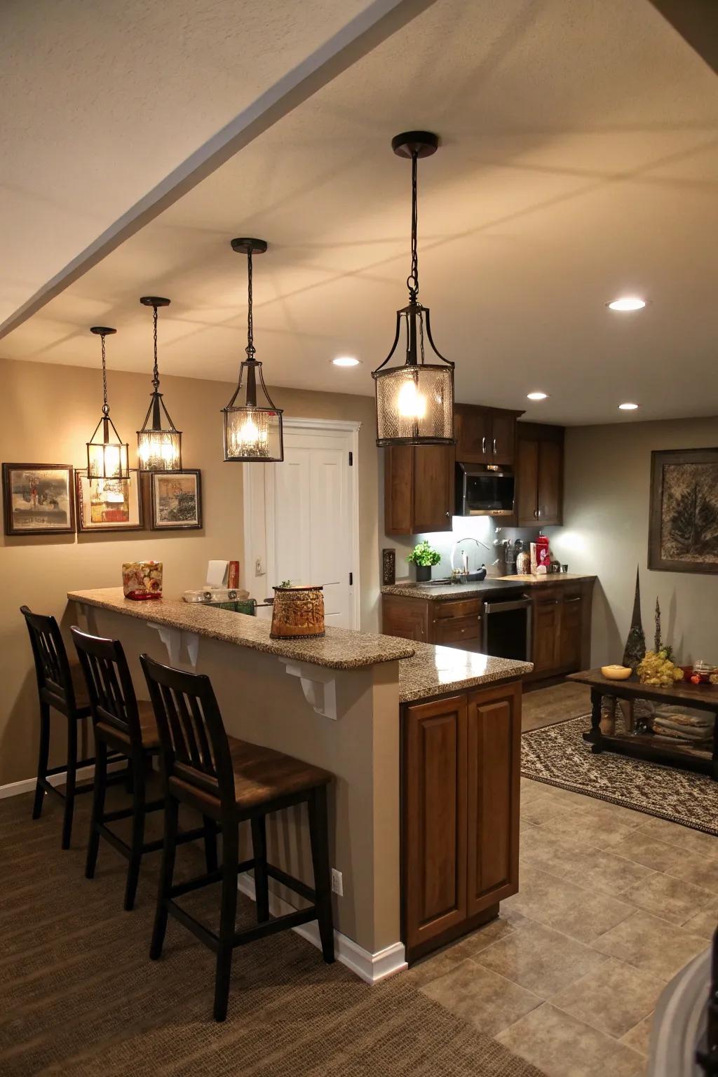 Layered lighting enriches both form and function.