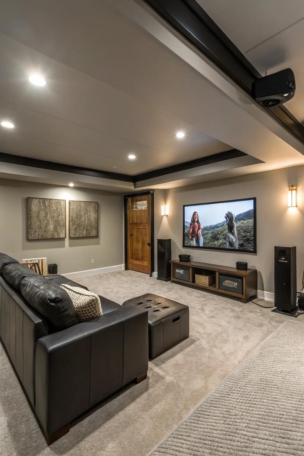 An integrated audio system delivers top-notch sound without affecting the design.