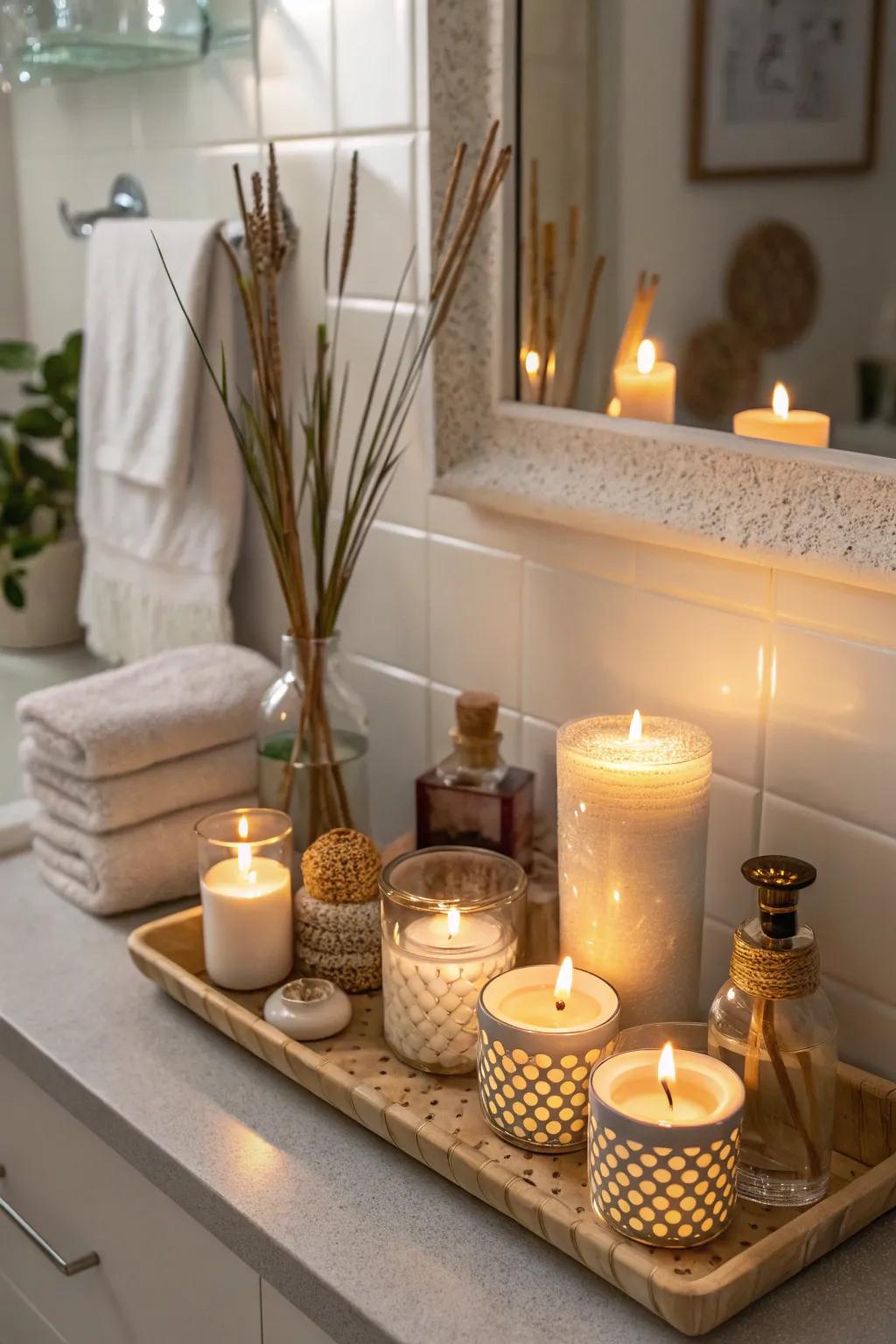 Luminaries craft a welcoming and cozy vibe.