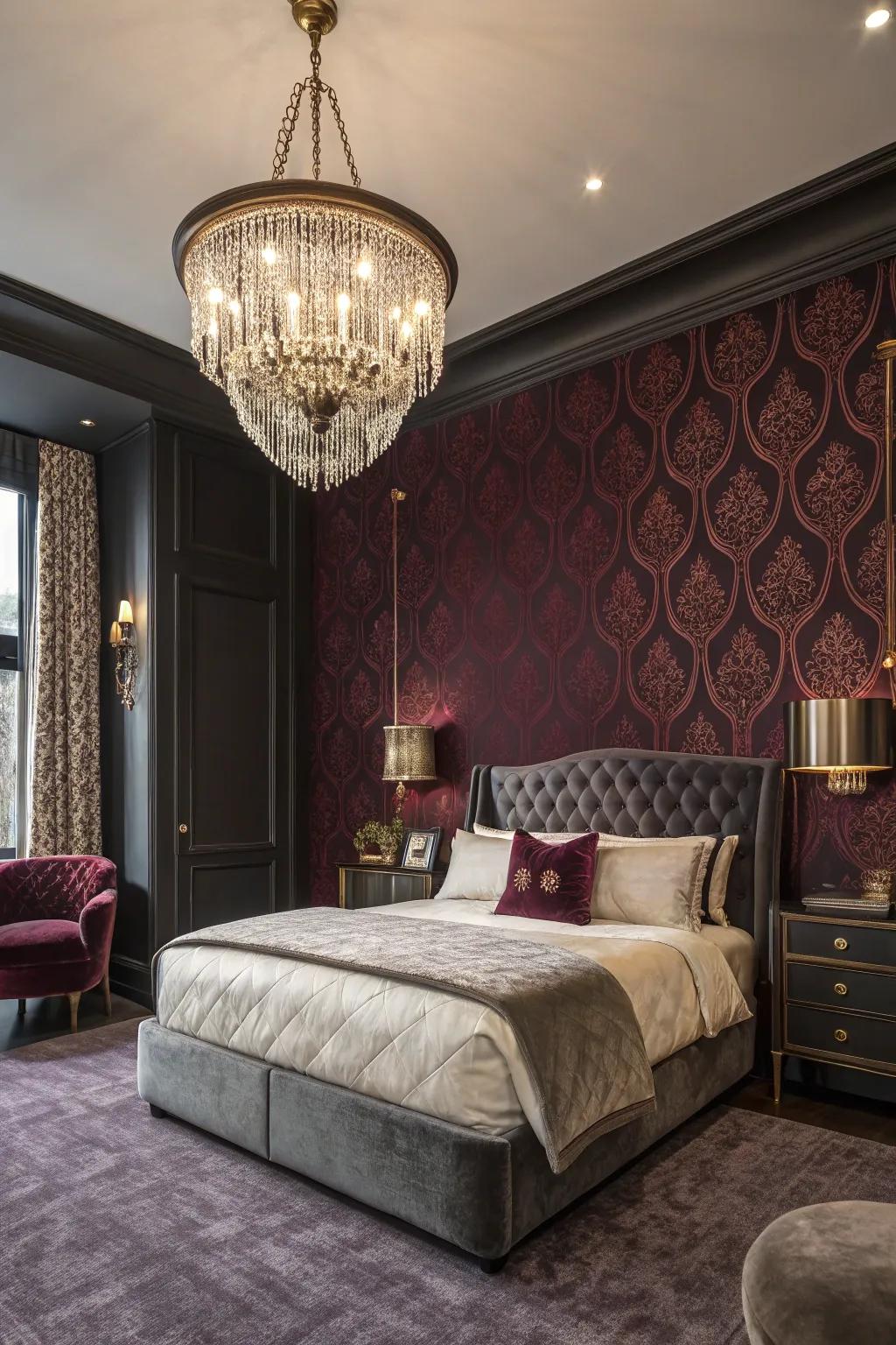 Strong colors boost drama and luxury.