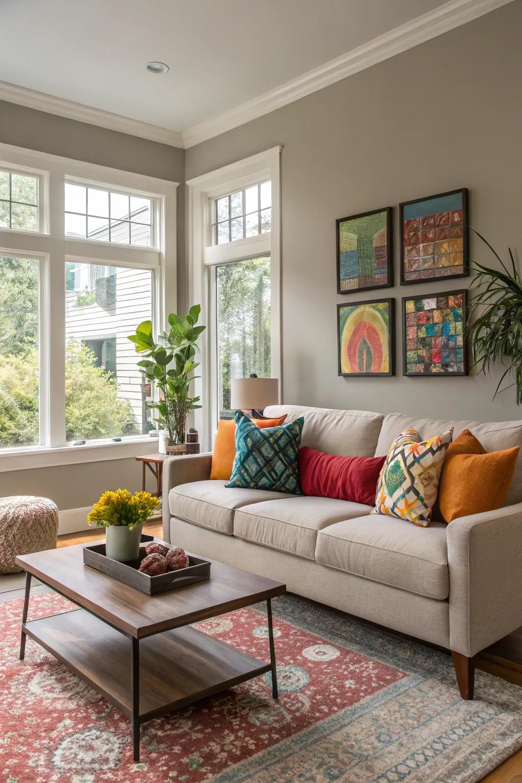 Taupe delivers an adaptable backdrop for any decor.