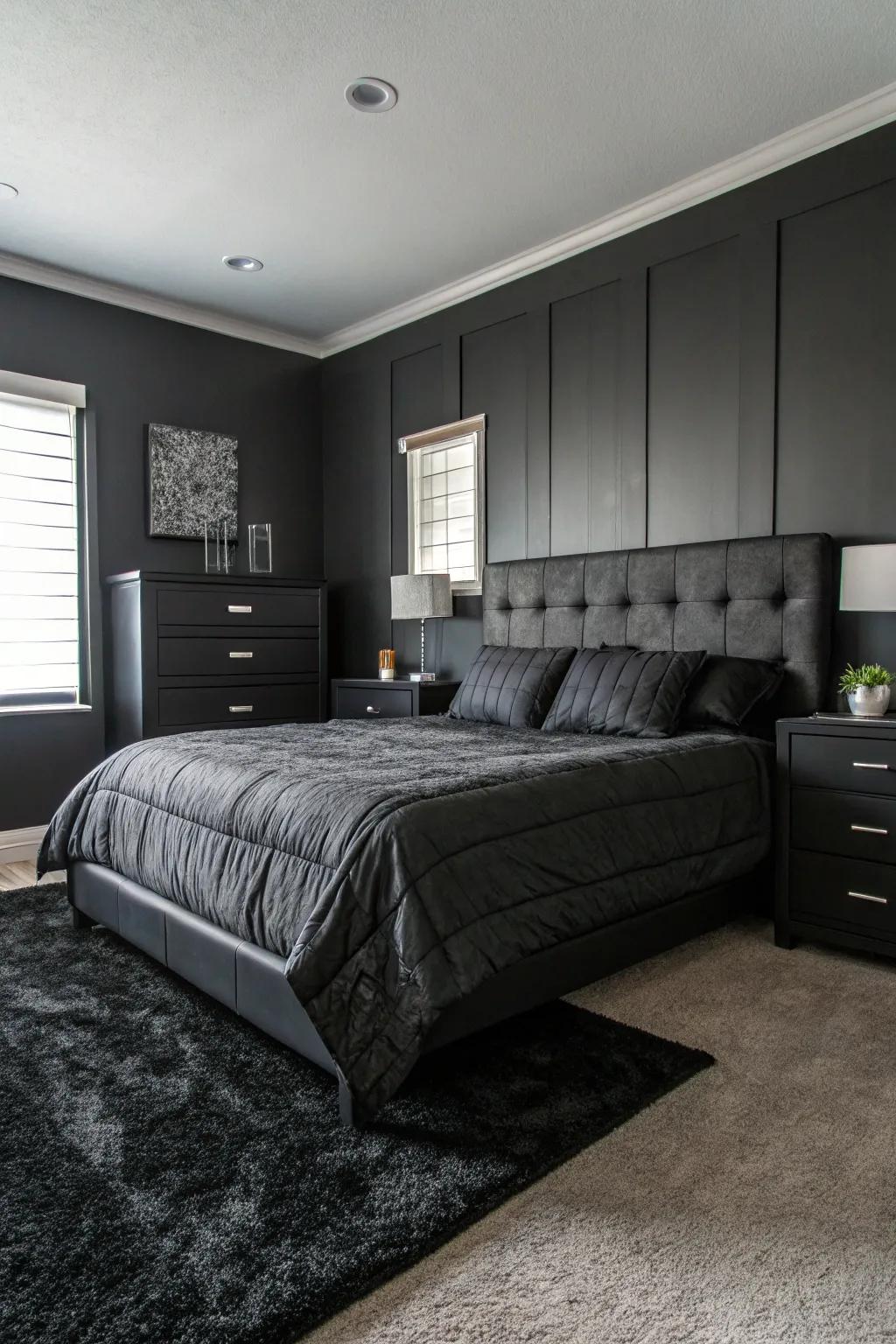 Experimenting with monochrome ebony to achieve sophistication.