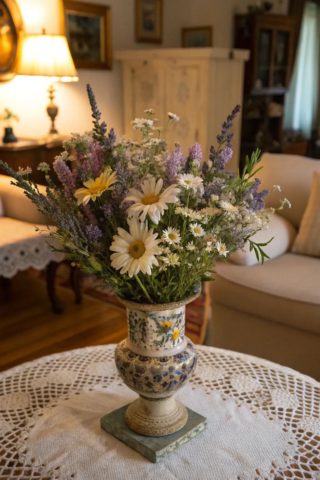 Vintage bouquets elicit a sense of ageless elegance.