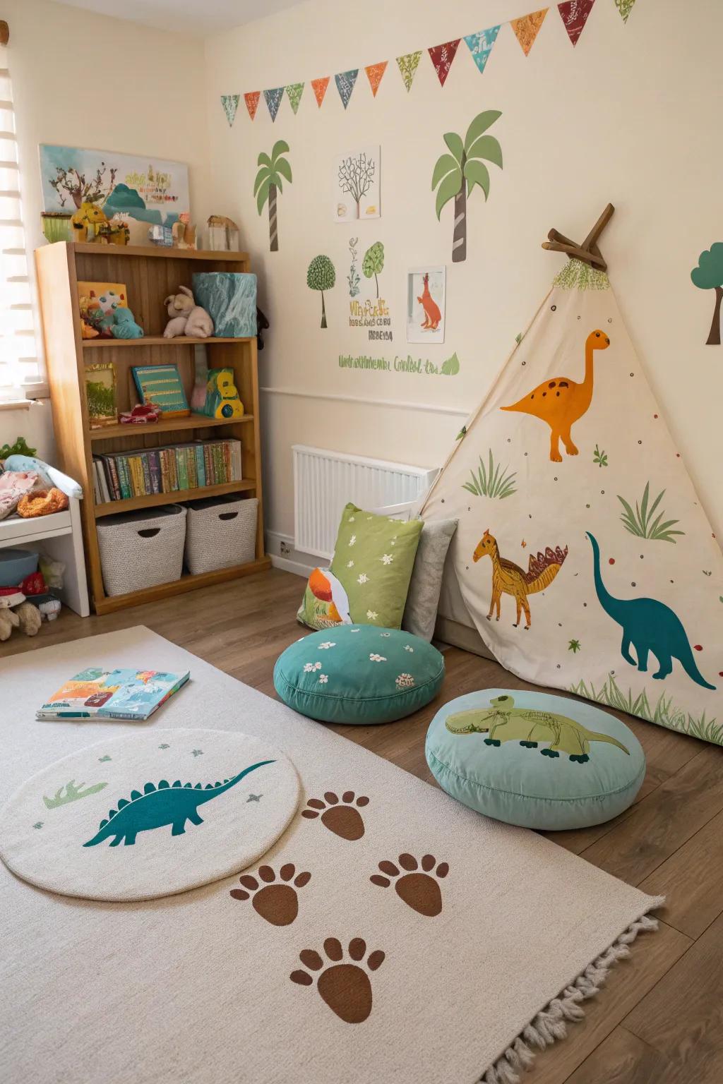 Venture back to prehistoric times with a dinosaur-themed nursery.