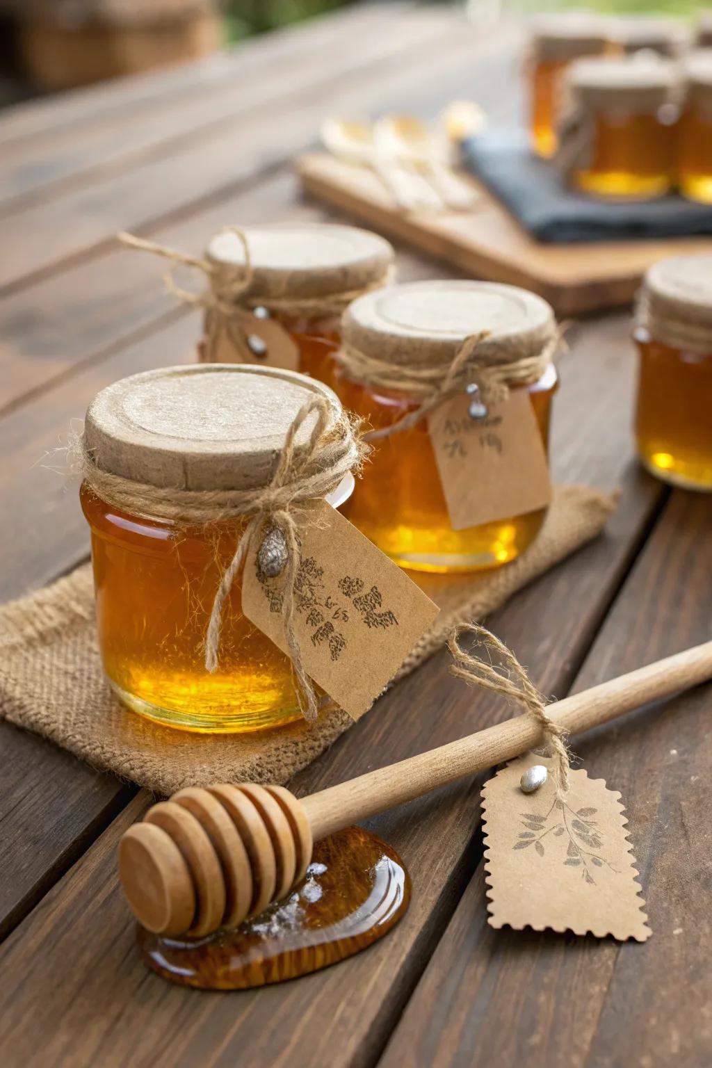 Diminutive nectar jars for a hint of sweetness.