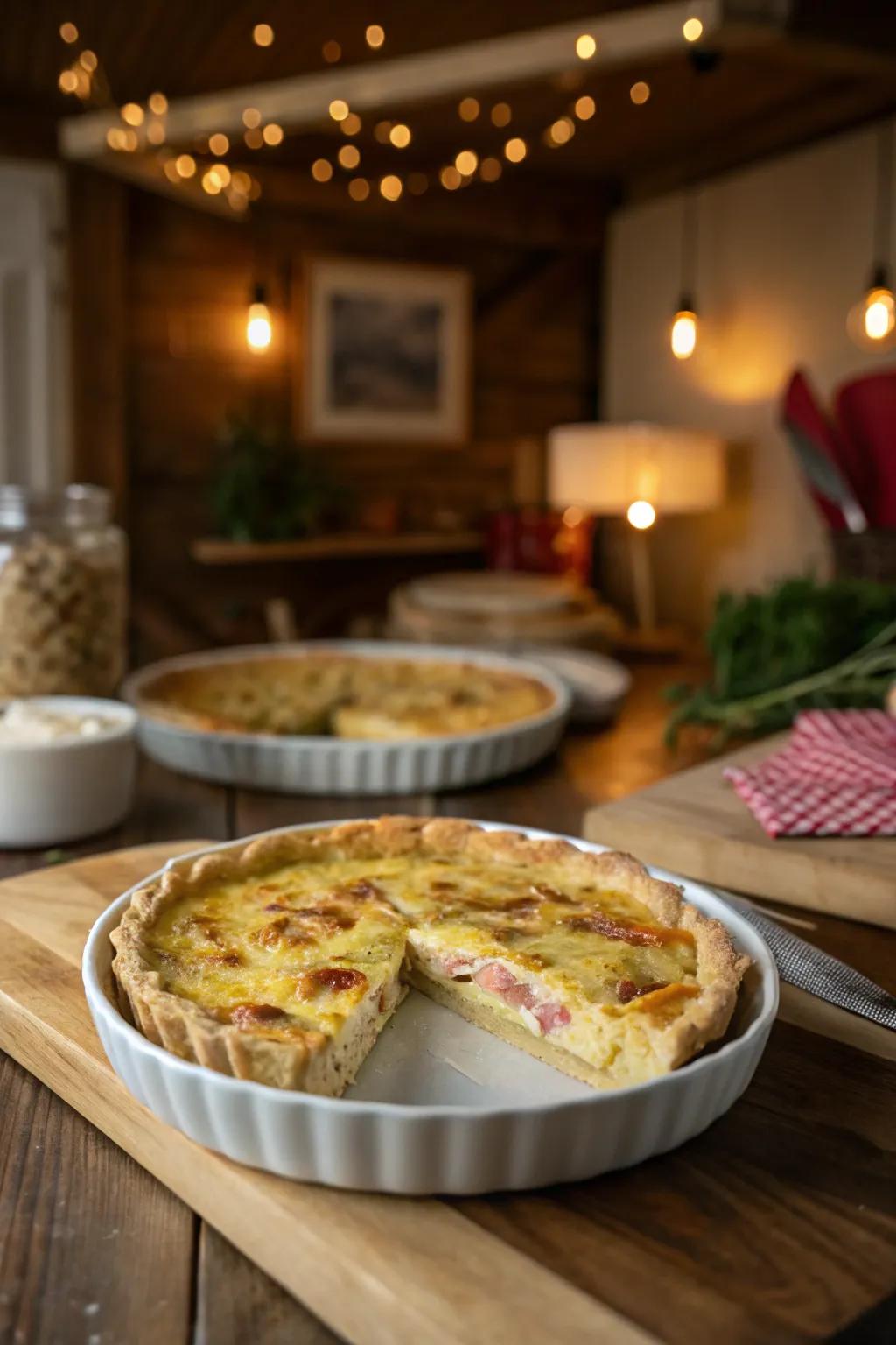 Quiche Lorraine: a brunch classic that's always a hit.