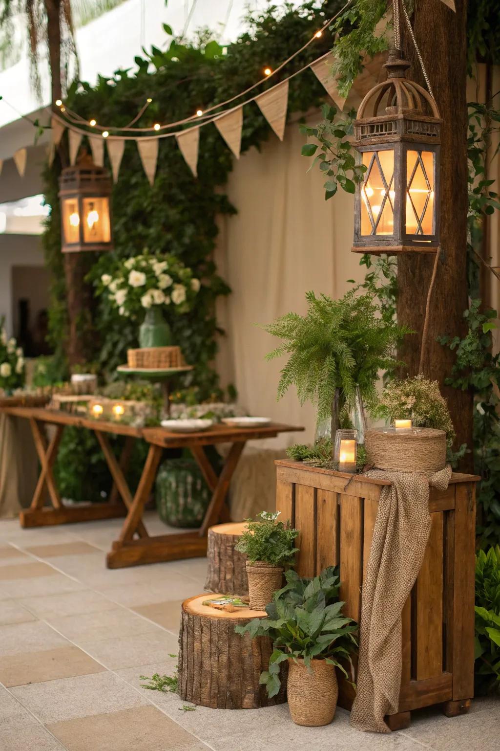 Earthy colors creating a calming and natural atmosphere.