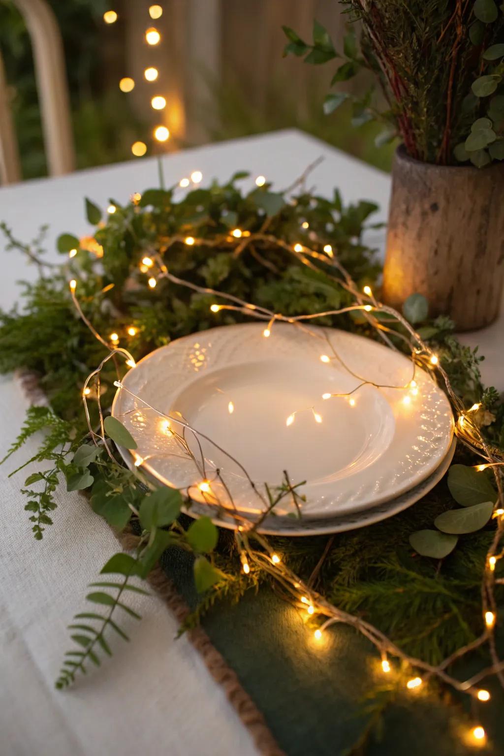 Add sparkle to your tablescape with glowing focal decorations.