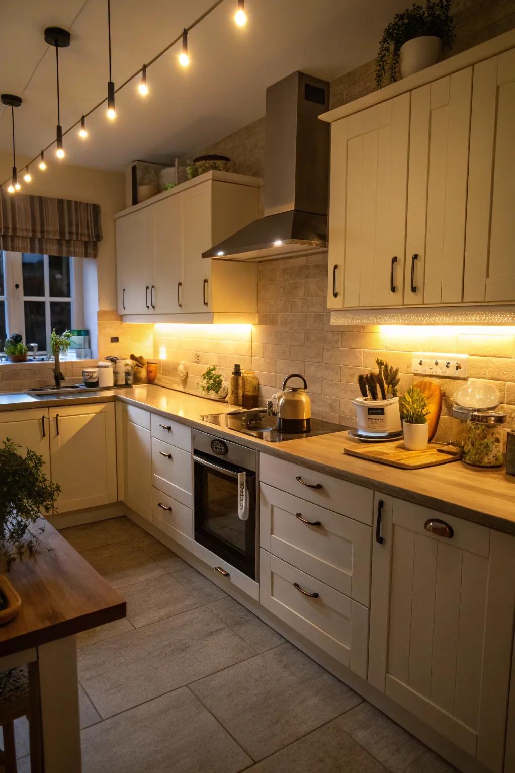 Practical lighting that supports both work and ambiance.
