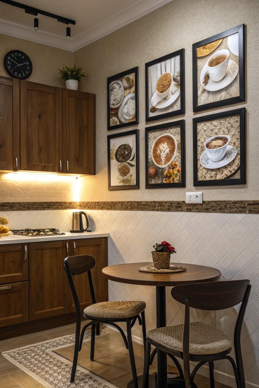 Add personality to your coffee bar with unique art prints.