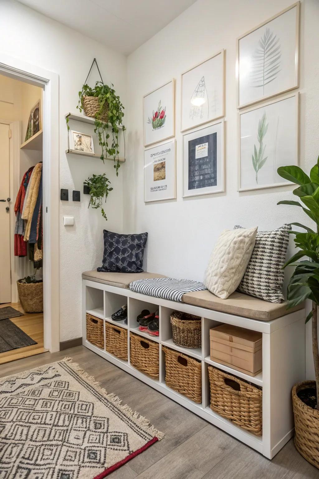 A stylish answer for both storage and seating requirements.