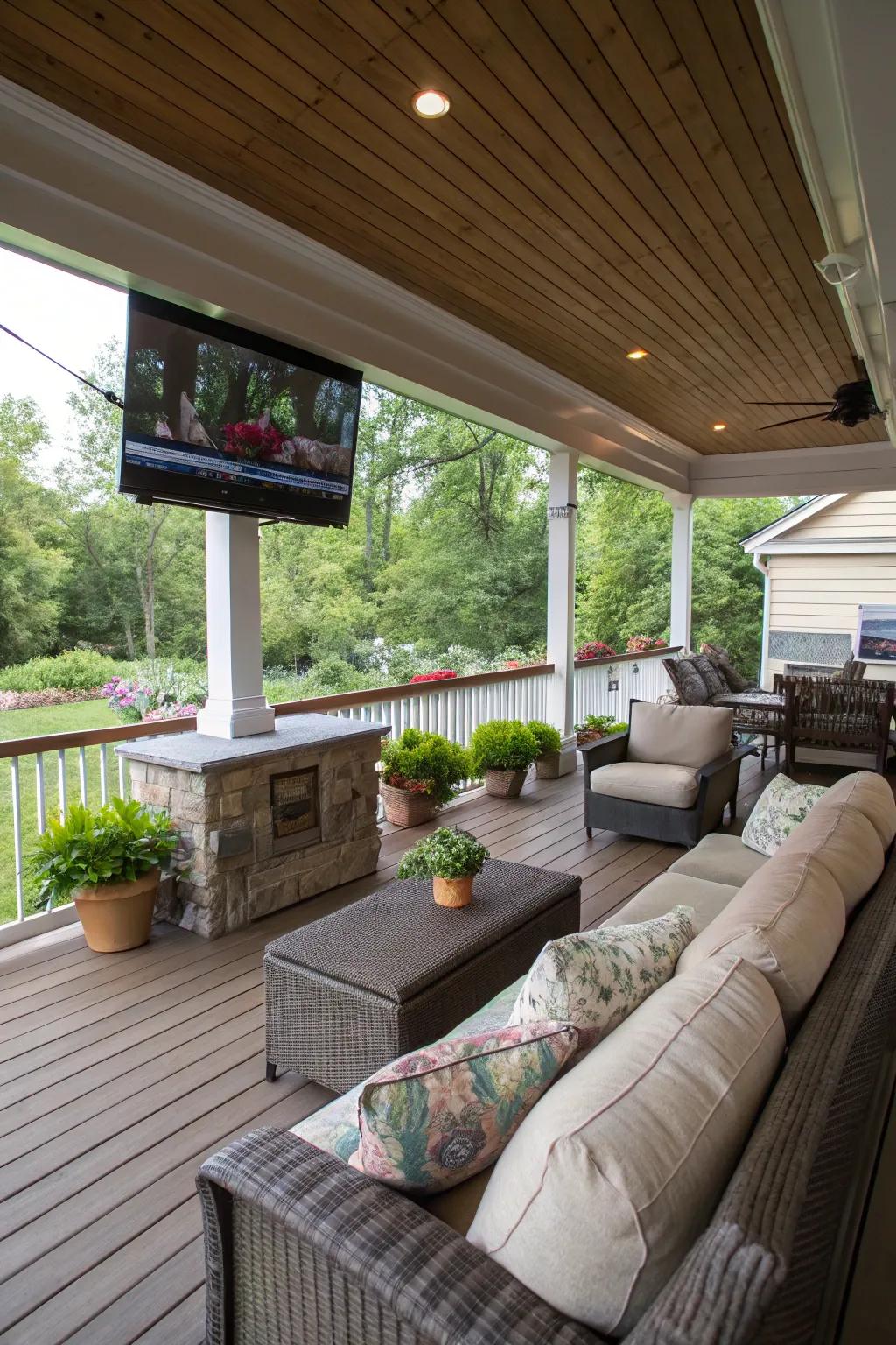 A deck equipped for entertainment becomes a cherished space for social events.