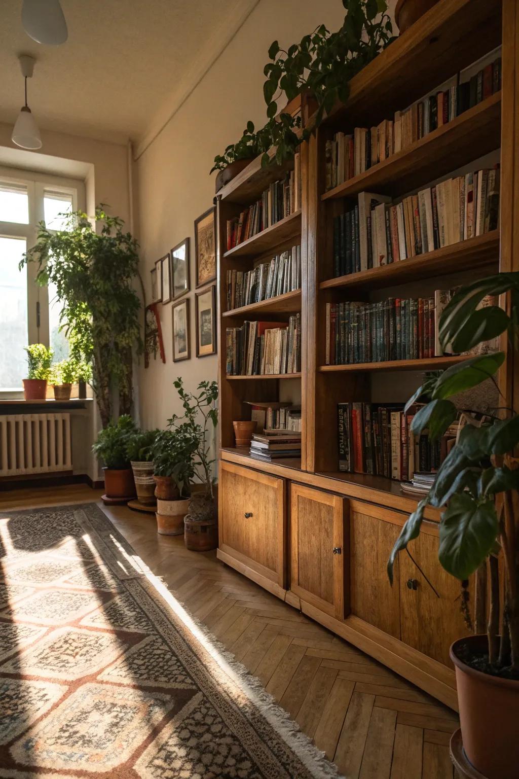 Organic materials generate a warm and welcoming atmosphere.