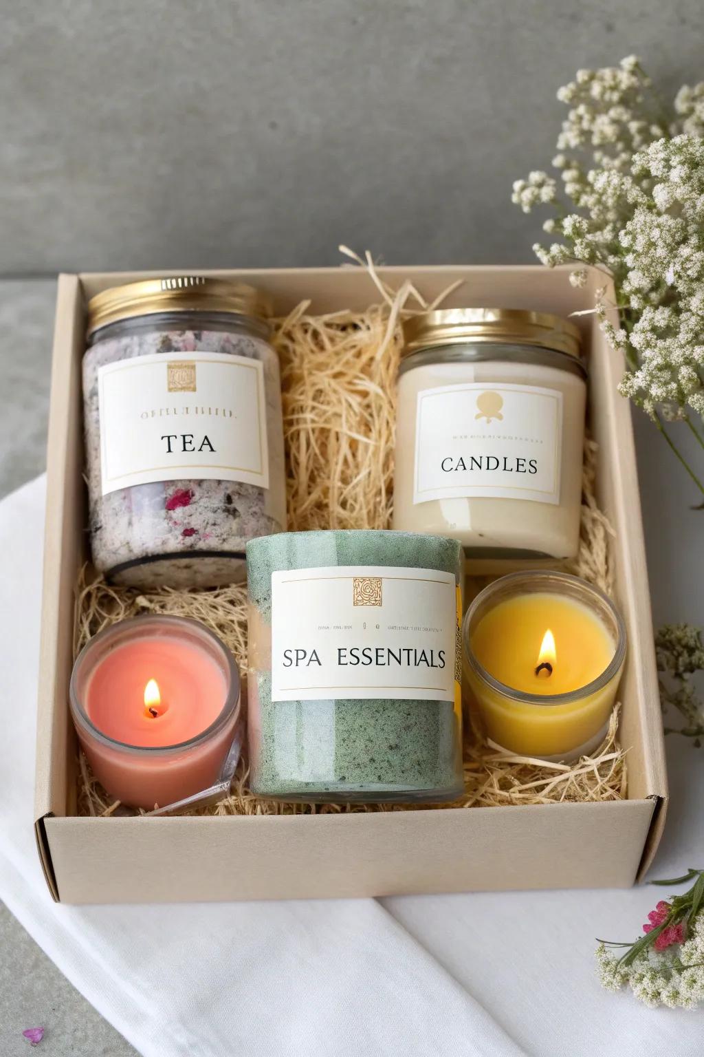 Bespoke box collections extend a personalized impression to pampering.