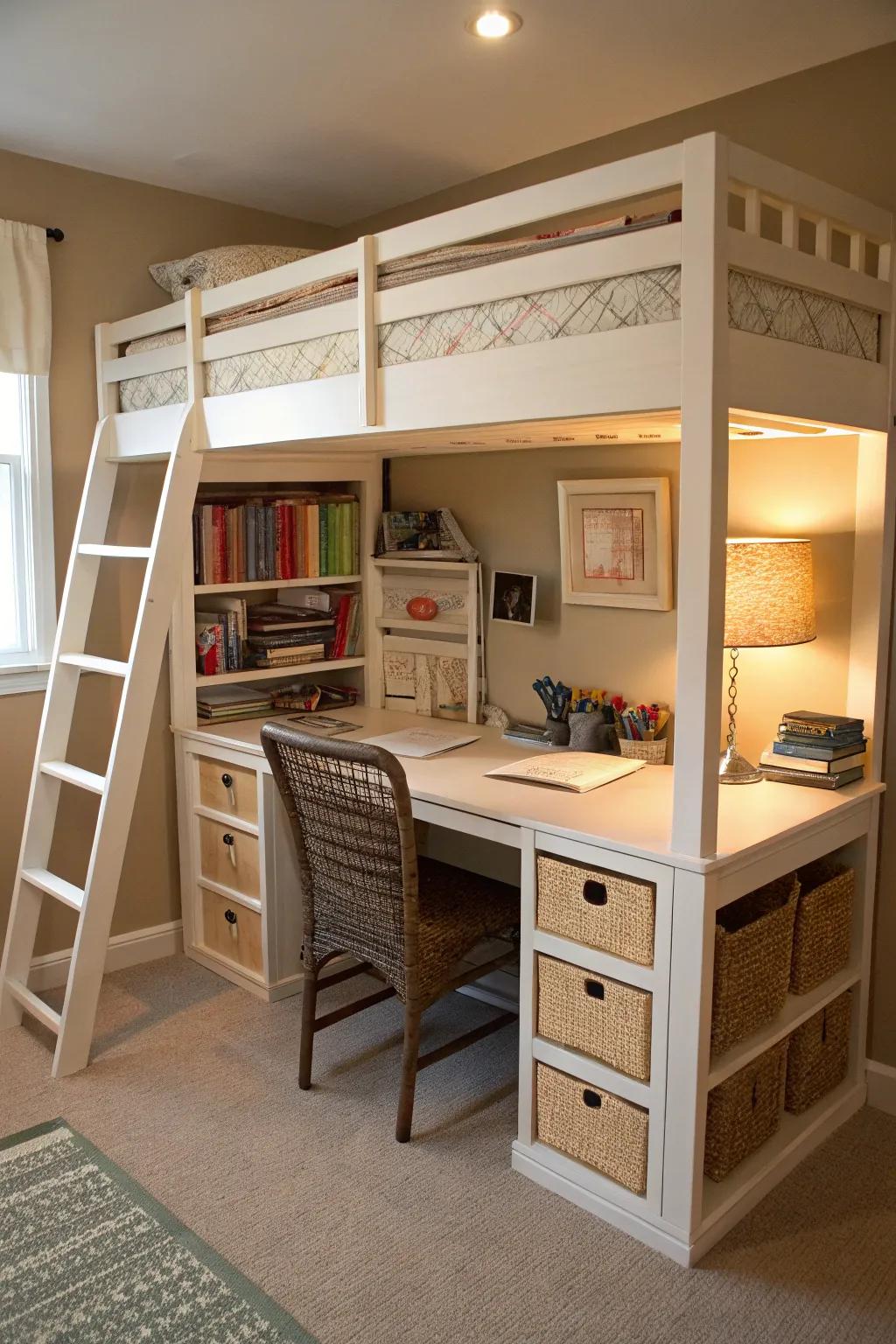 Space-efficient furniture boasting a stylish appeal.
