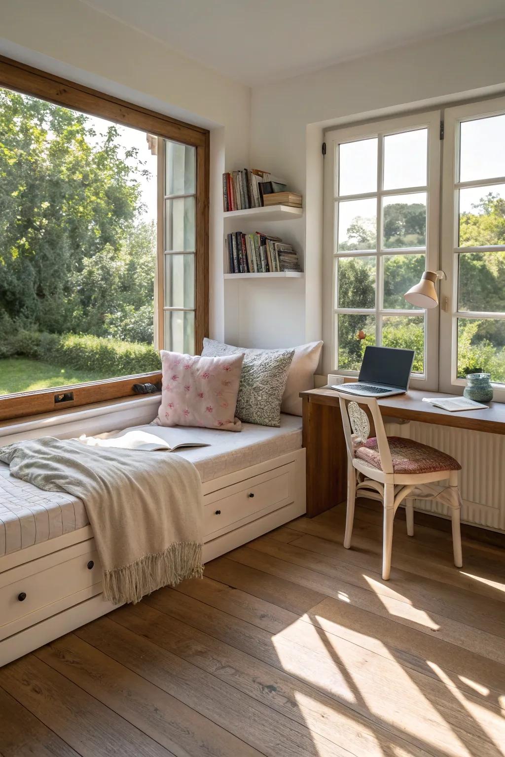 Natural light boosts productivity and improves your mood in any space.