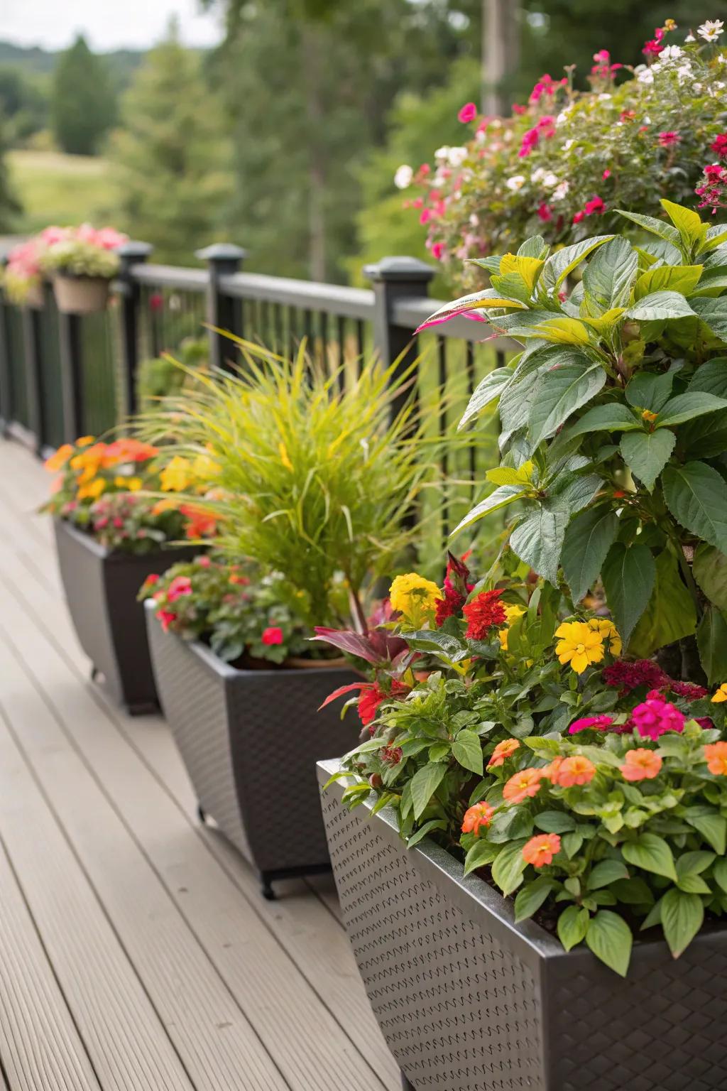 Embrace nature by unifying verdure into your deck blueprint.