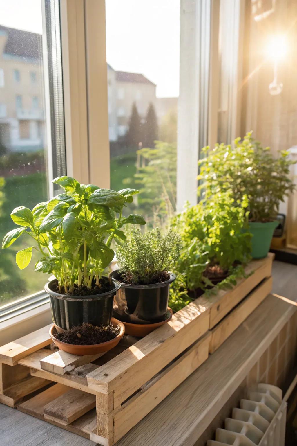Savor fresh herbs in your personal skid herb spot.