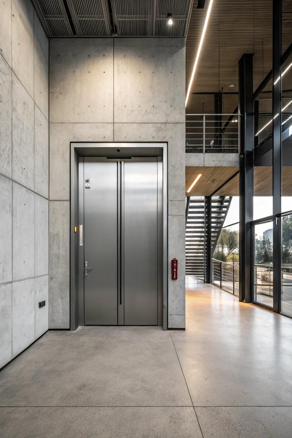 Get an urban chic aesthetic with current steel doors.
