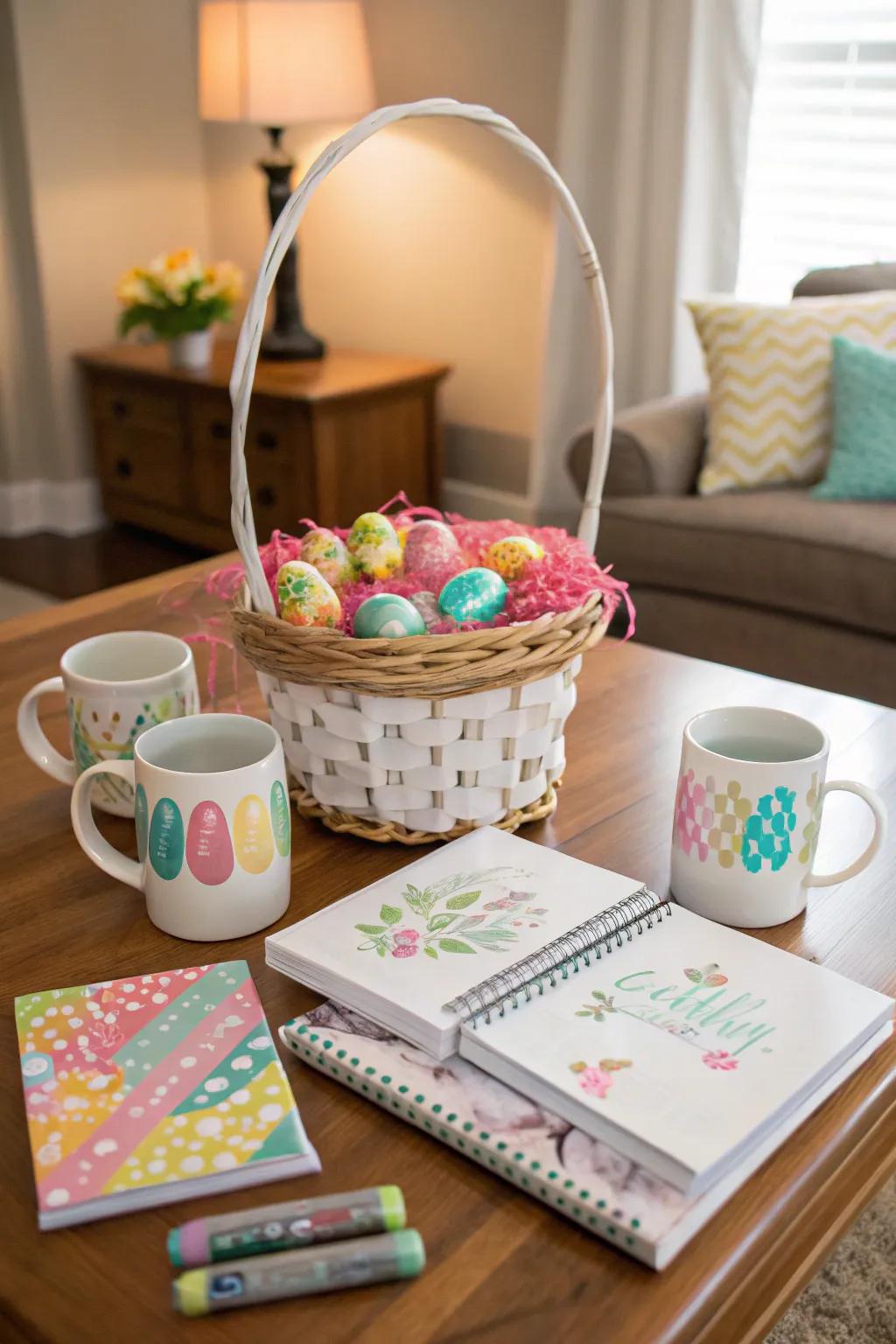 Personalized treasures create a thoughtful Easter basket.