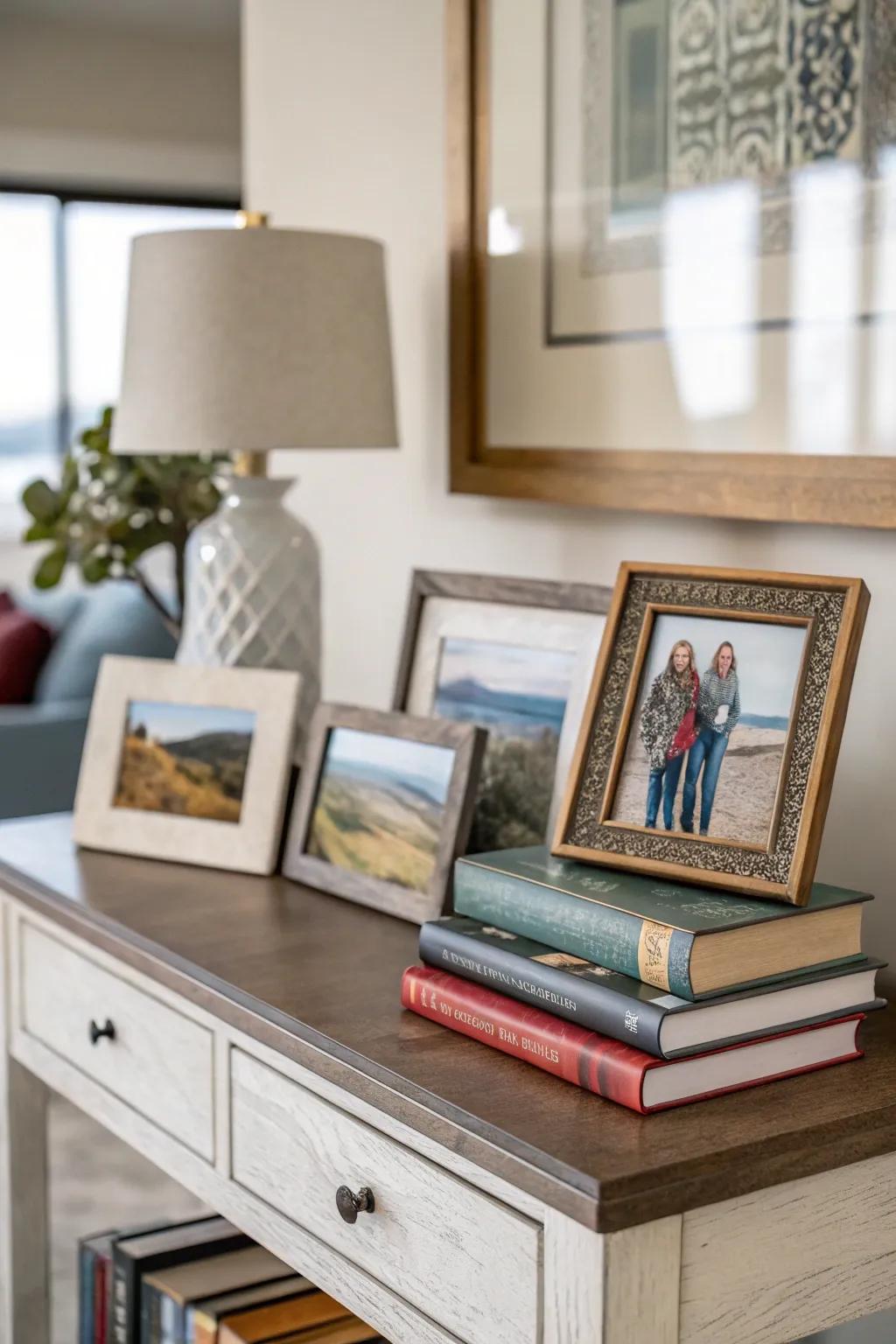 Manuals and images embellish an entrance through charm.