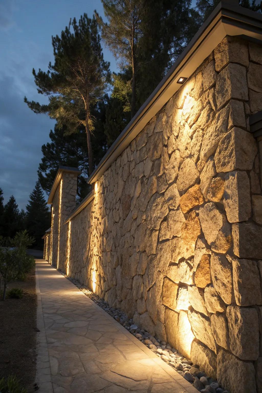 Beam attributes craft an inviting mood for your exterior walls.