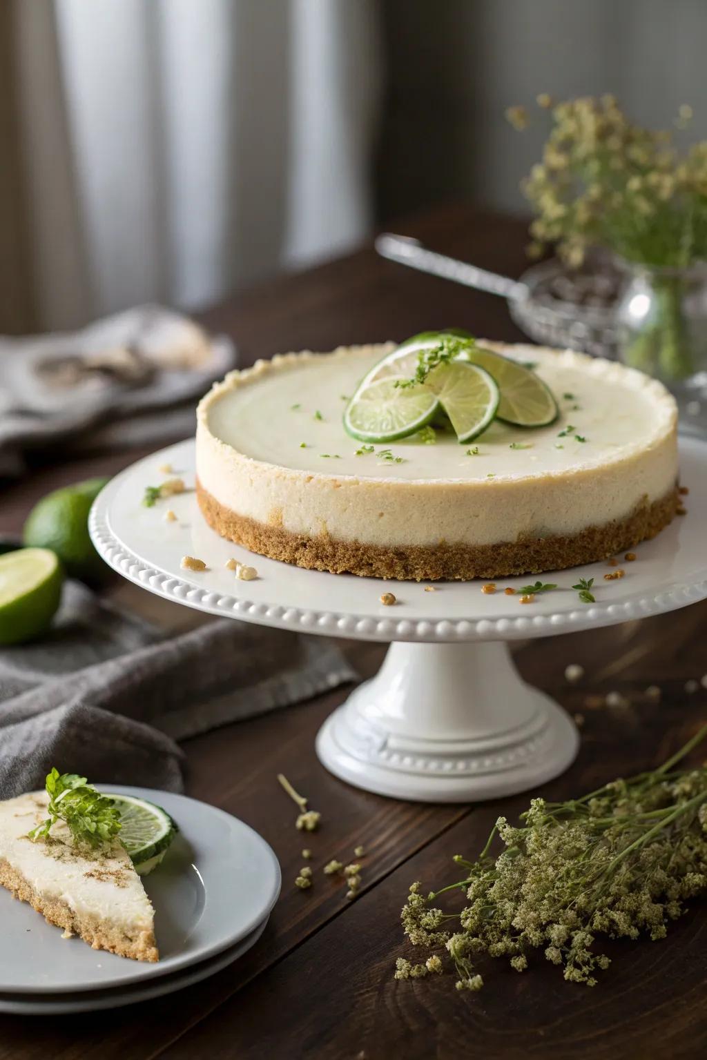 Simple presentation shows off the pie’s true beauty.