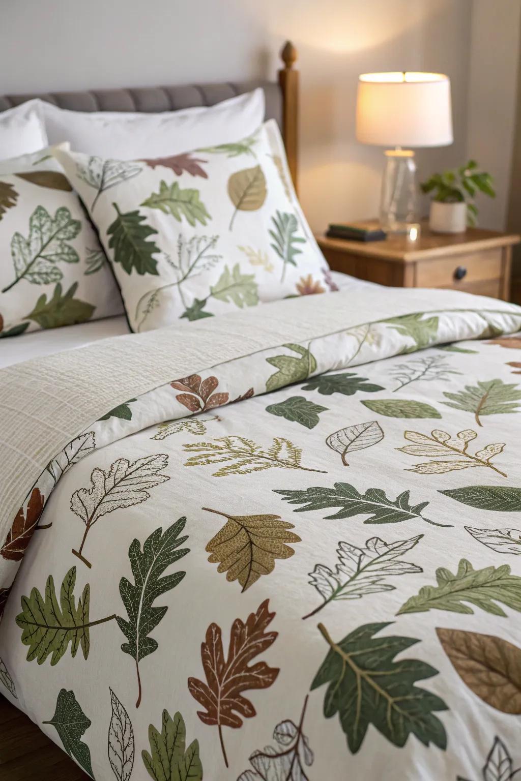 Woodland-themed bedding ties the design together.