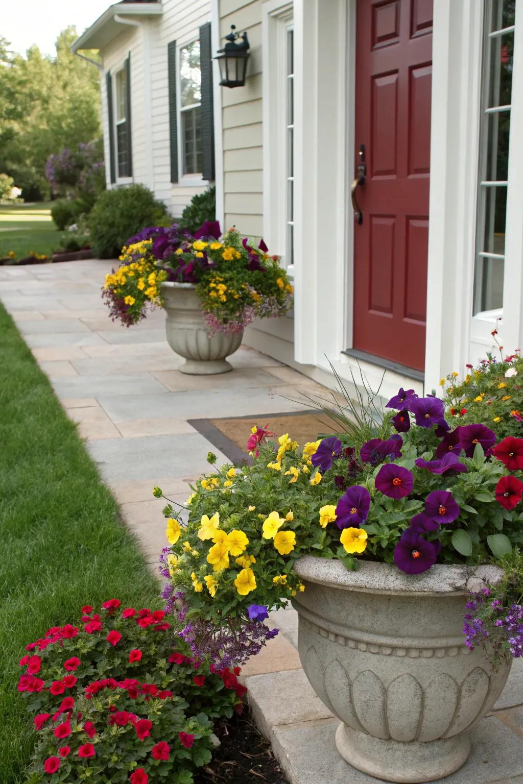 Arrange holder and door shades for a unified look.
